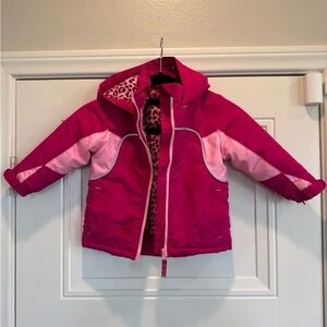 Wonderkids Fuchsia and Light Pink Puffer Jacket